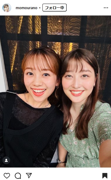 日テレ浦野モモアナのインスタグラムから