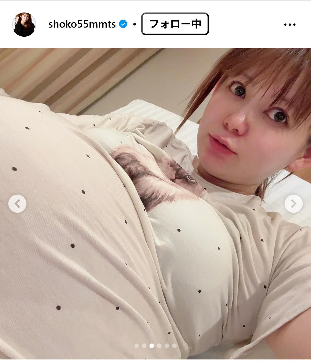 中川翔子のインスタグラムから