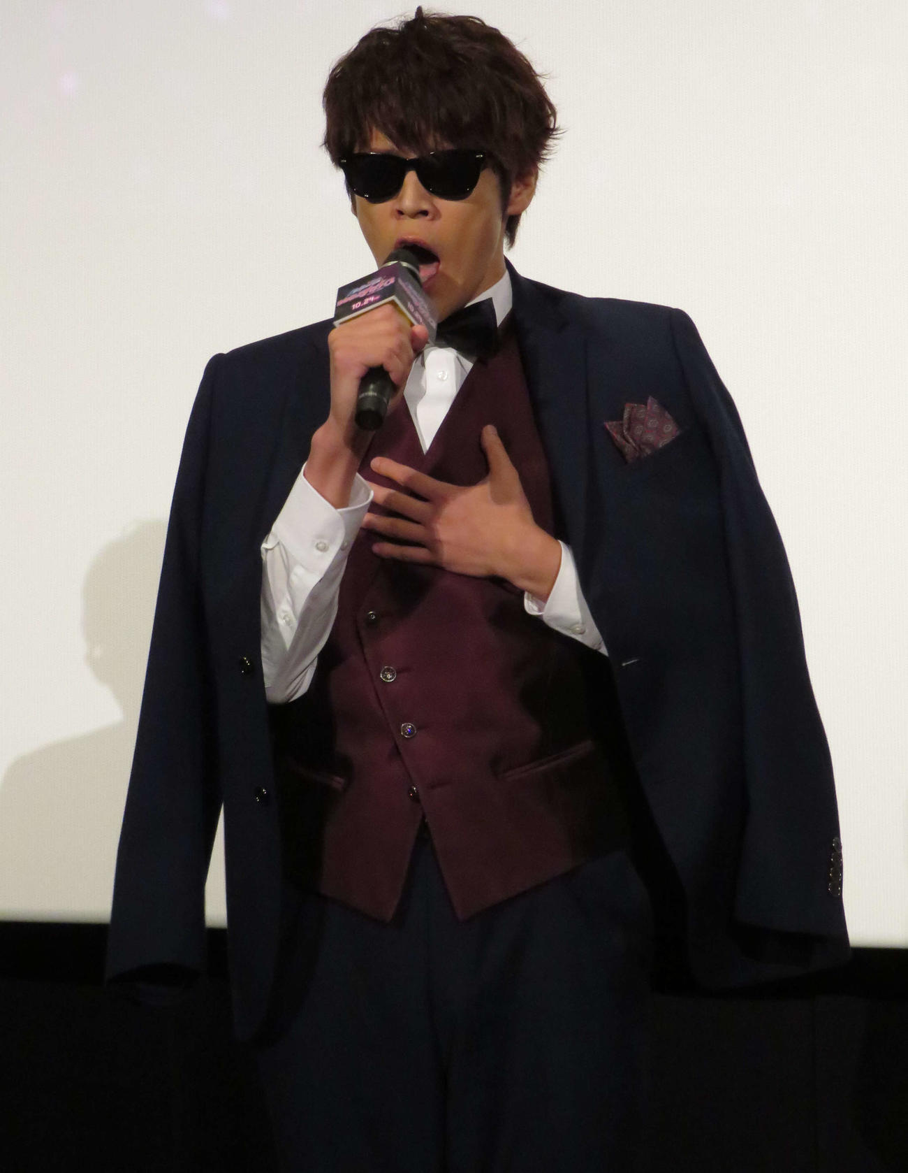 アニメ映画「ゾンビランドサガ　ゆめぎんがパラダイス」ギャラクシープレミア完成披露上映会に登壇した宮野真守（撮影・村上幸将）