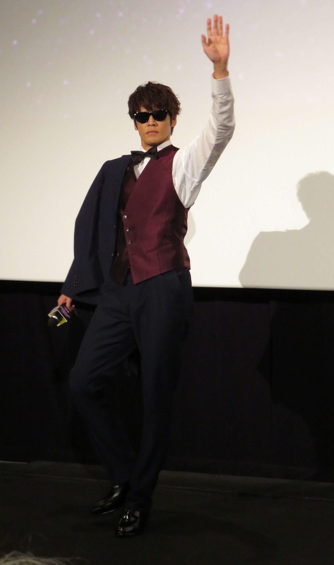 アニメ映画「ゾンビランドサガ　ゆめぎんがパラダイス」ギャラクシープレミア完成披露上映会に登壇した宮野真守（撮影・村上幸将）
