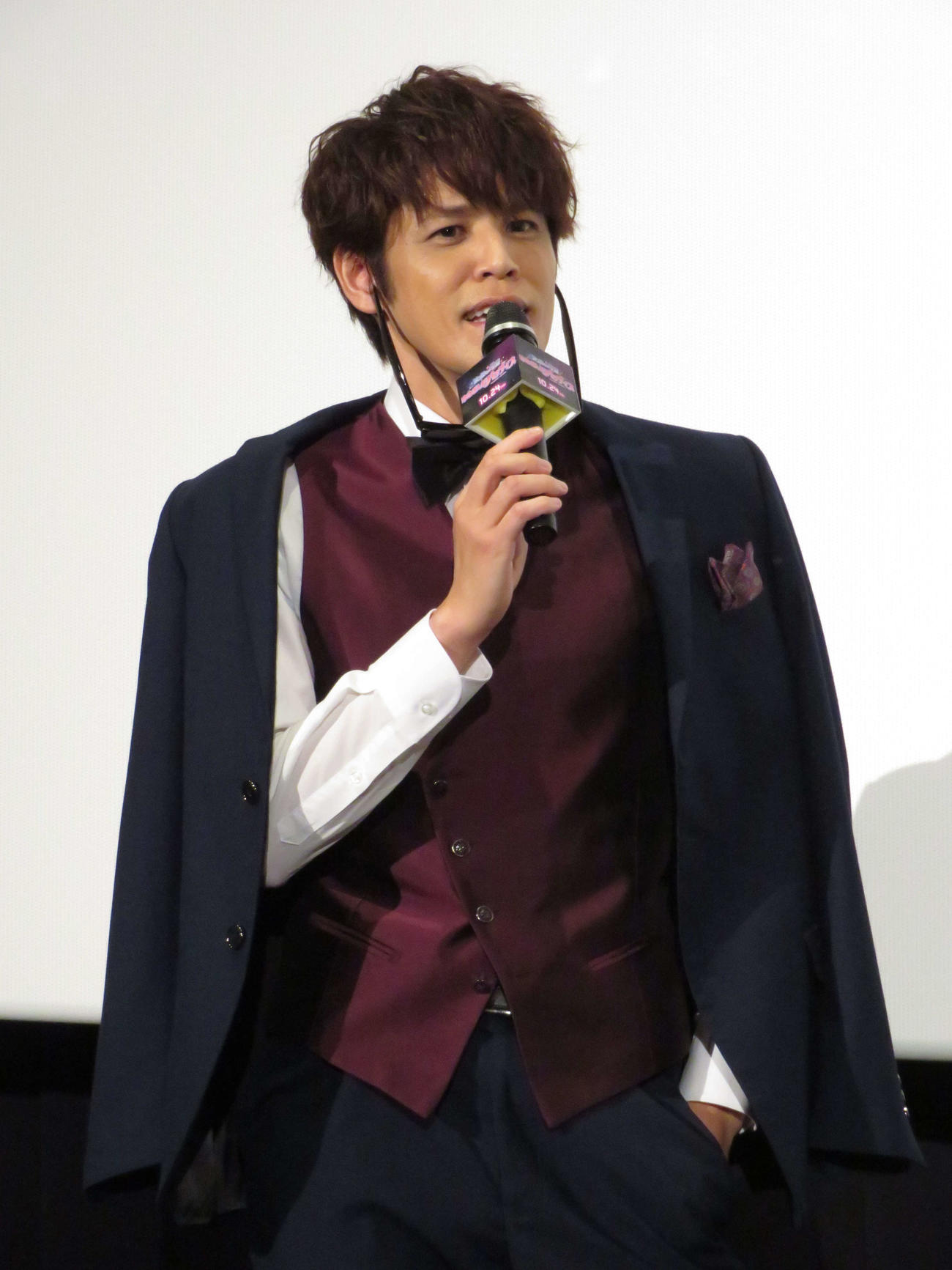 アニメ映画「ゾンビランドサガ　ゆめぎんがパラダイス」ギャラクシープレミア完成披露上映会に登壇した宮野真守（撮影・村上幸将）