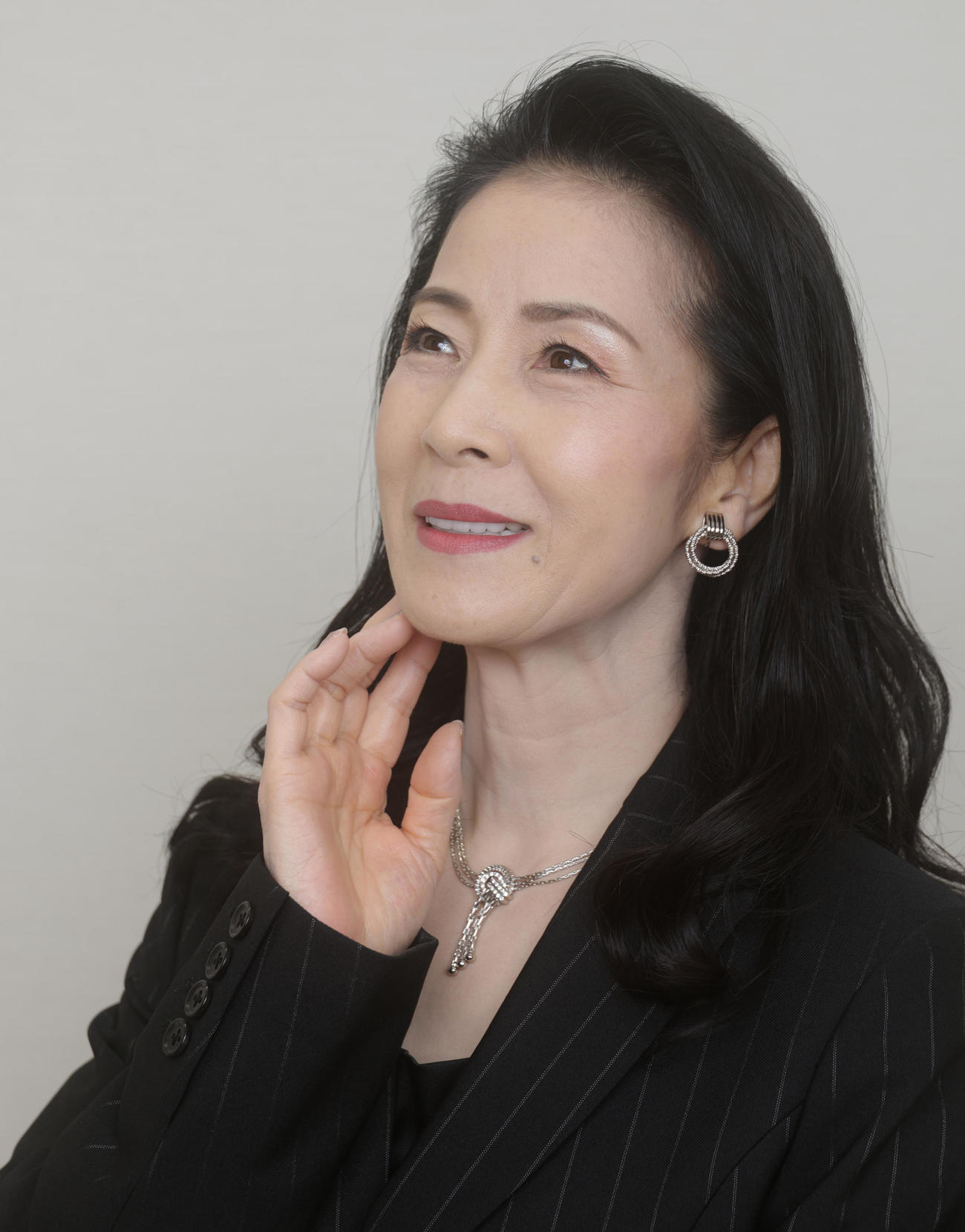 芸能生活40周年に向け抱負を語る坂本冬美（撮影・中島郁夫）