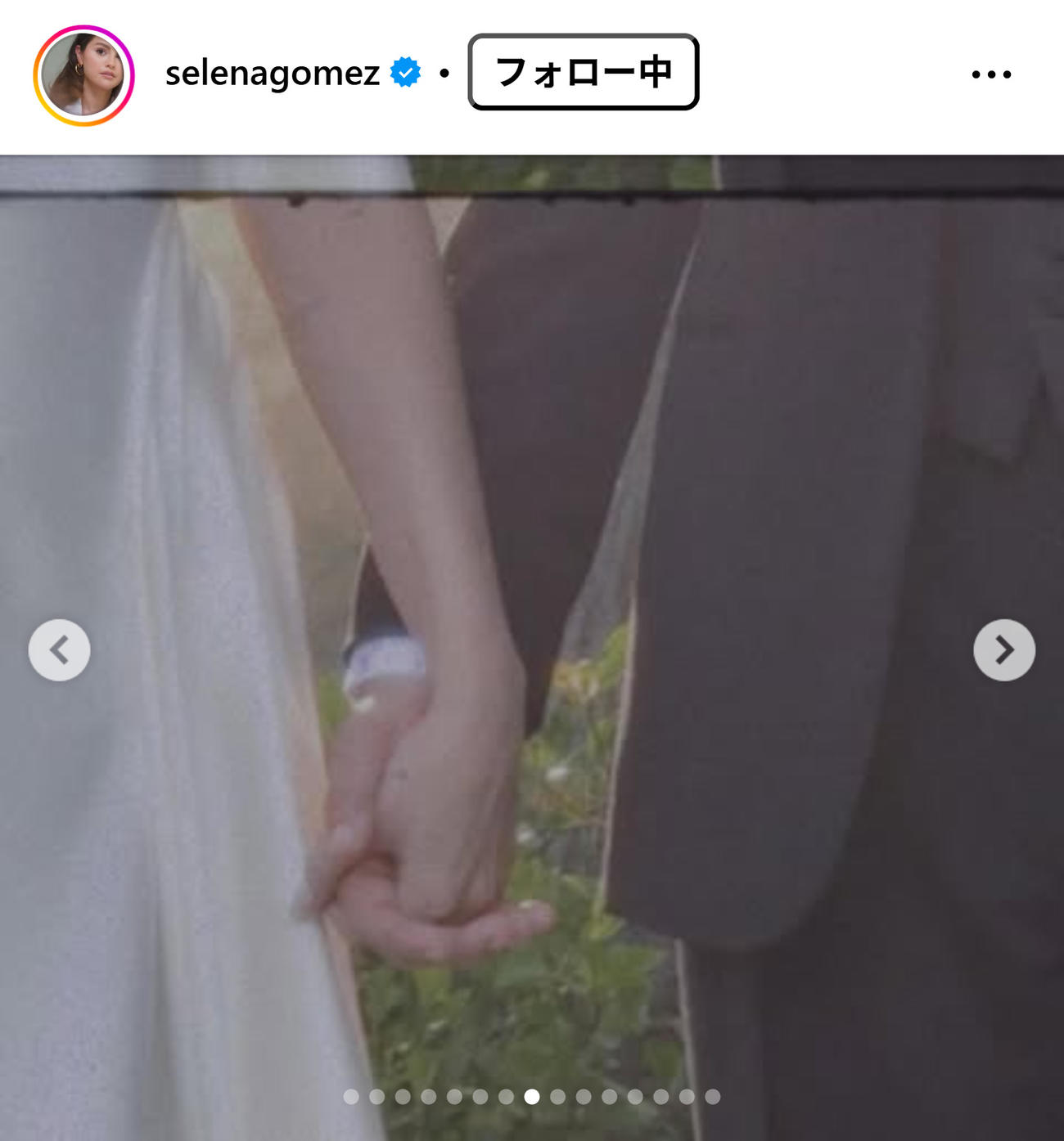 セレーナ・ゴメスのインスタグラムから