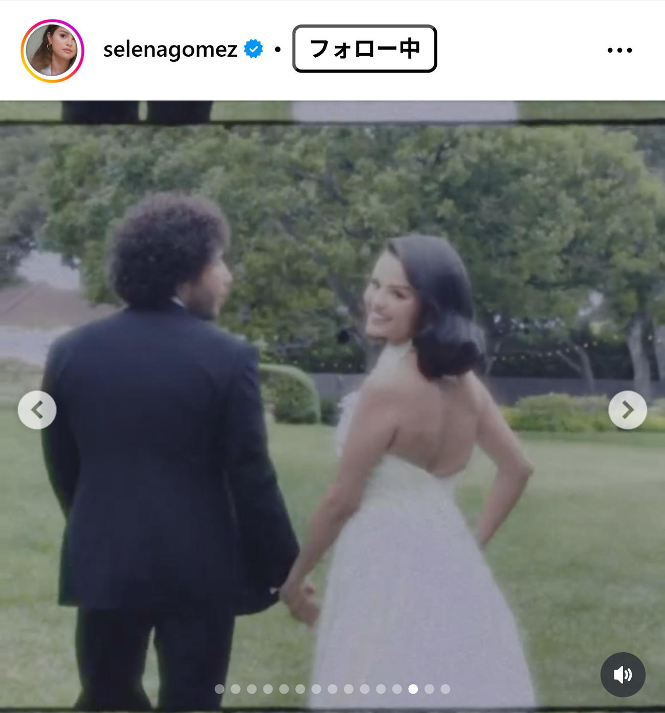 セレーナ・ゴメスのインスタグラムから