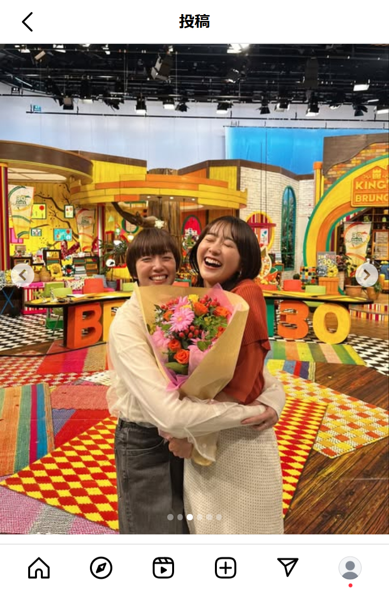 若林有子アナのインスタグラムから