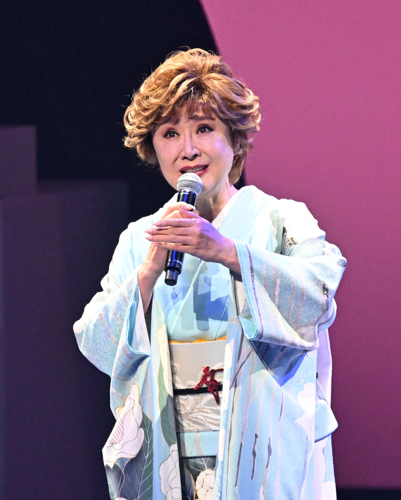 「令和・歌の祭典2025」で歌唱する小林幸子（撮影・千葉一成）