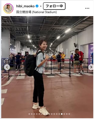 TBS日比麻音子アナウンサーのインスタグラムから