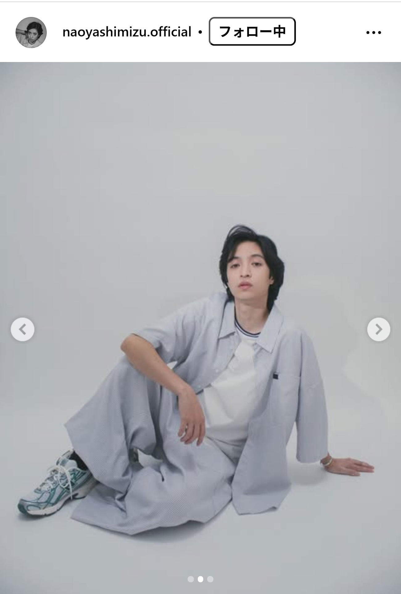 清水尚弥のインスタグラムから