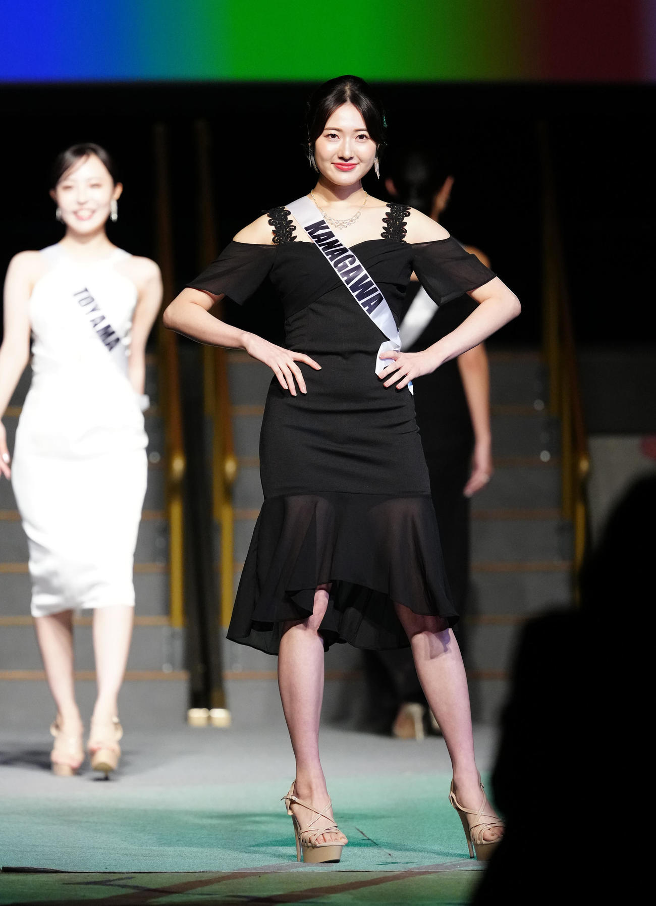 「2025ミス・ジャパン」日本大会に臨む神奈川県代表の仲道真理子さん（撮影・江口和貴）