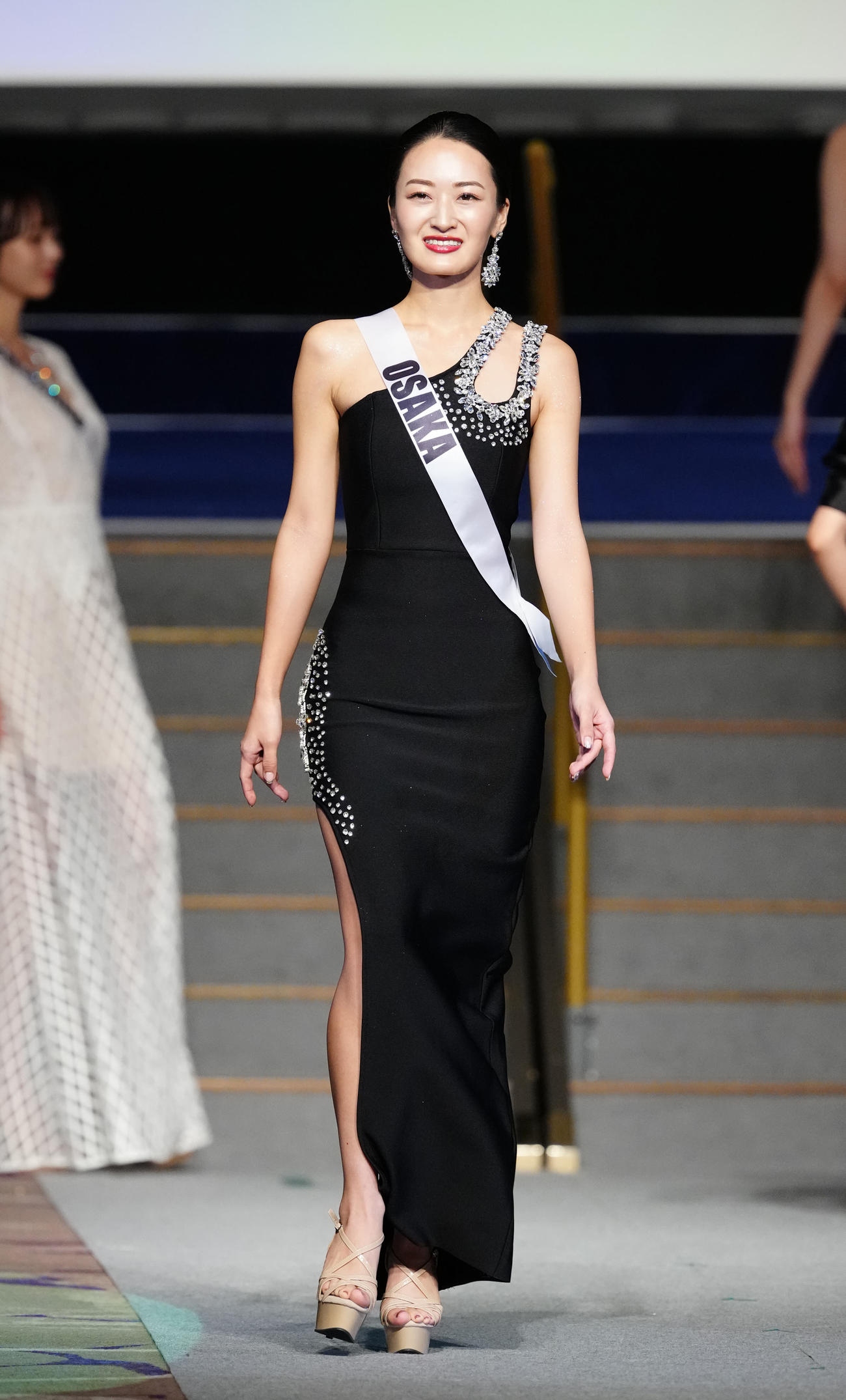 「2025ミス・ジャパン」日本大会に臨む大阪府代表の新井沙織さん（撮影・江口和貴）