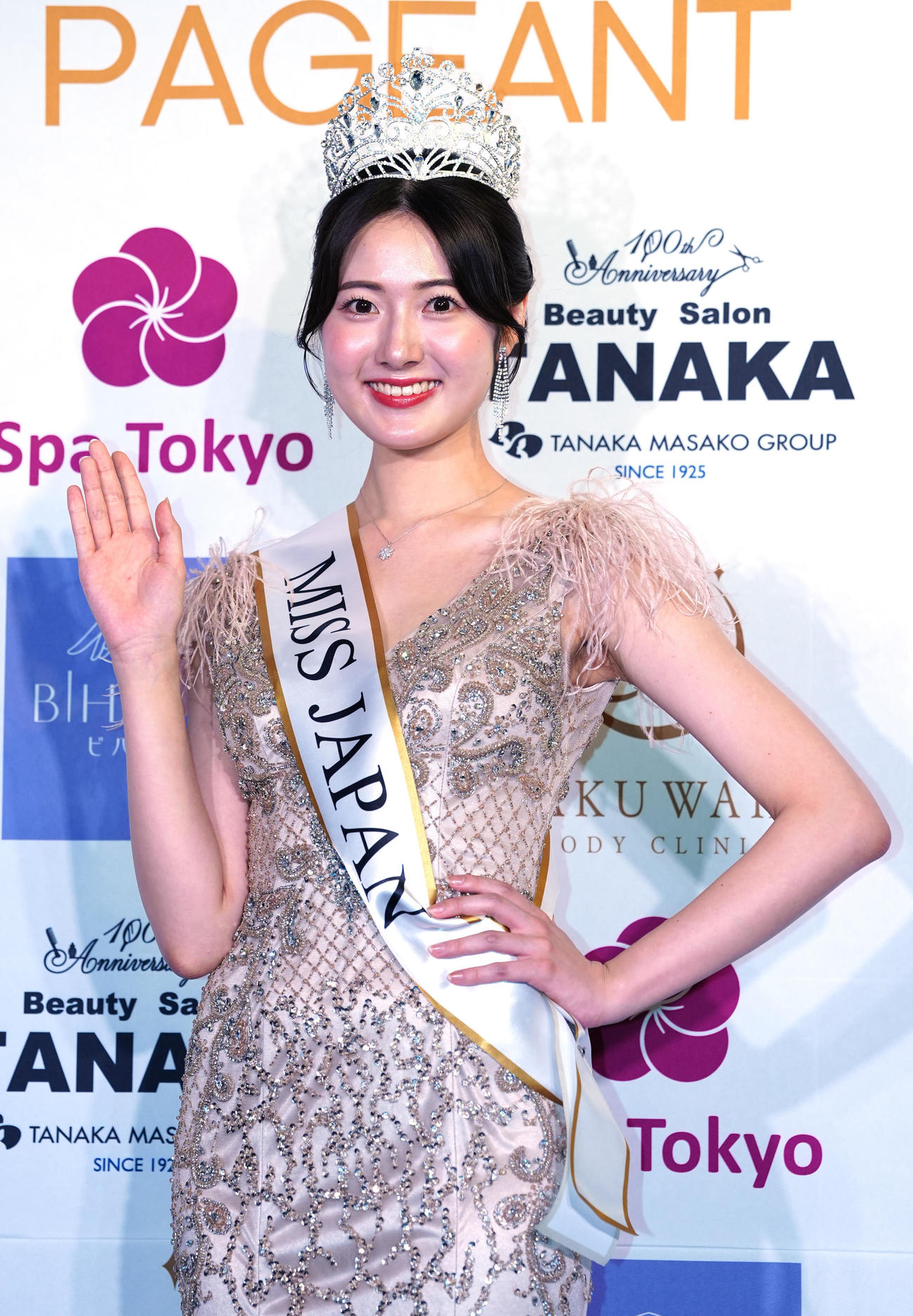「2025ミス・ジャパン」日本大会でグランプリに輝いた神奈川県代表の仲道真理子さん（撮影・江口和貴）