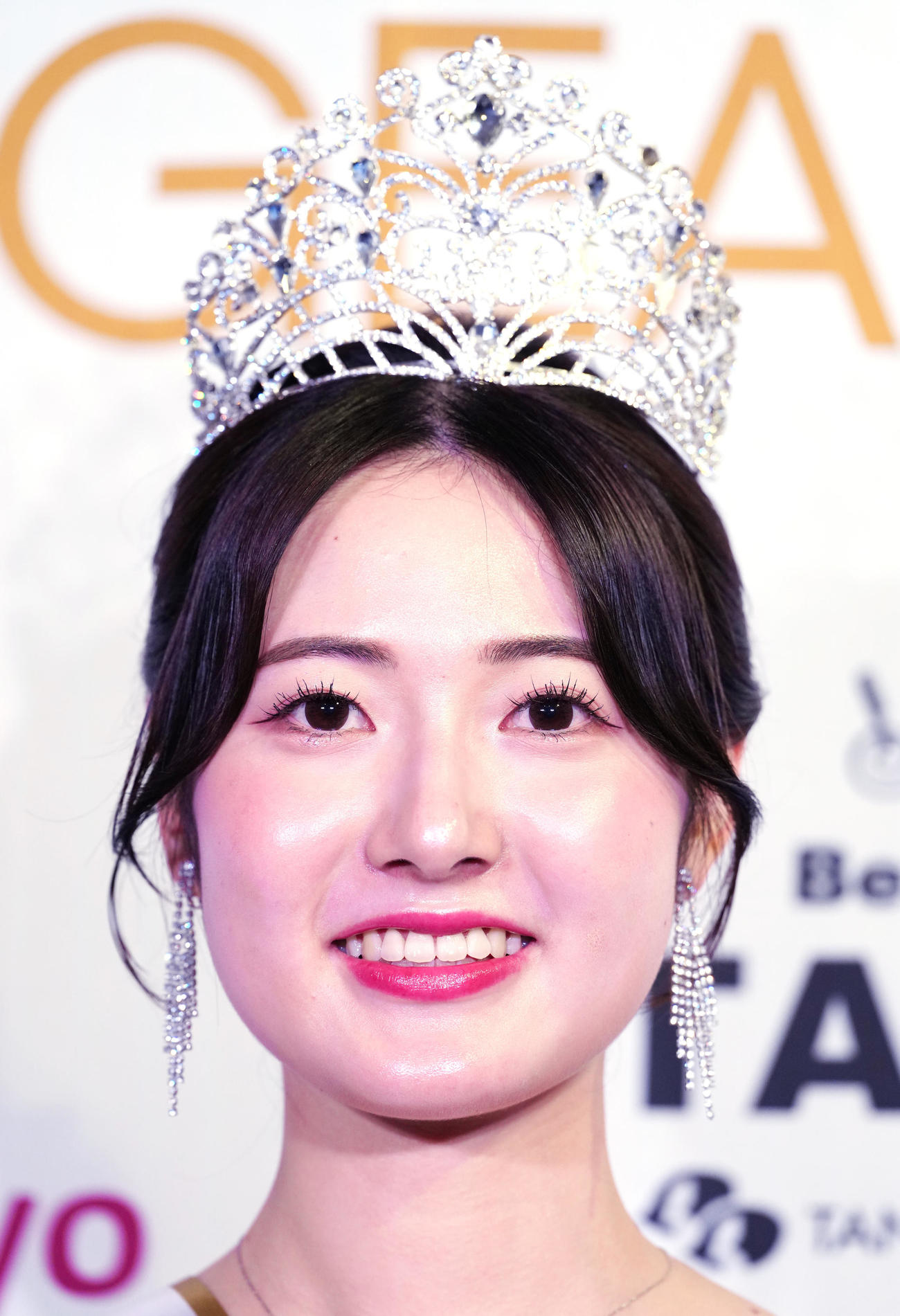 「2025ミス・ジャパン」日本大会でグランプリに輝いた神奈川県代表の仲道真理子さん（撮影・江口和貴）