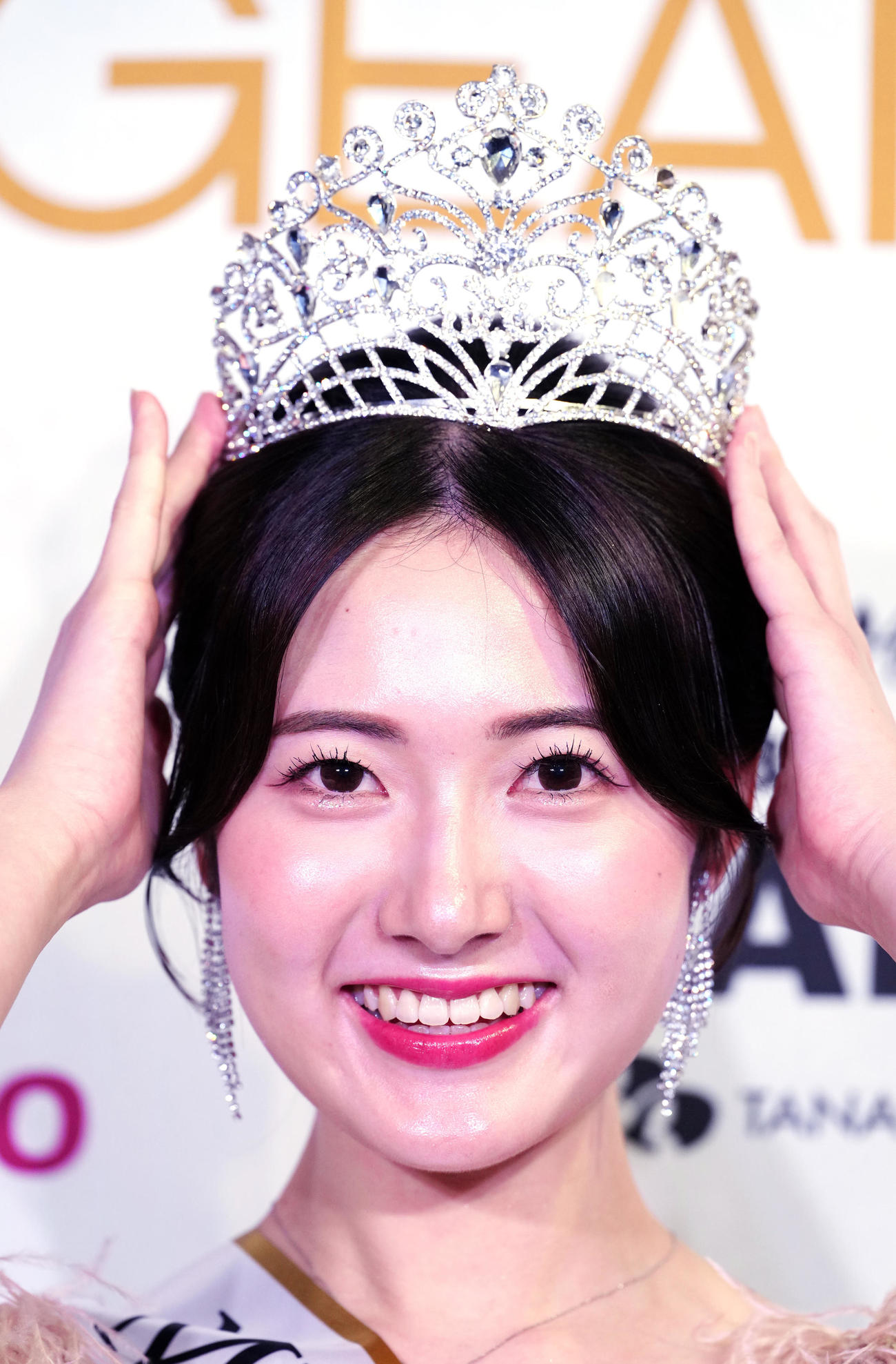 「2025ミス・ジャパン」日本大会でグランプリに輝いた神奈川県代表の仲道真理子さん（撮影・江口和貴）