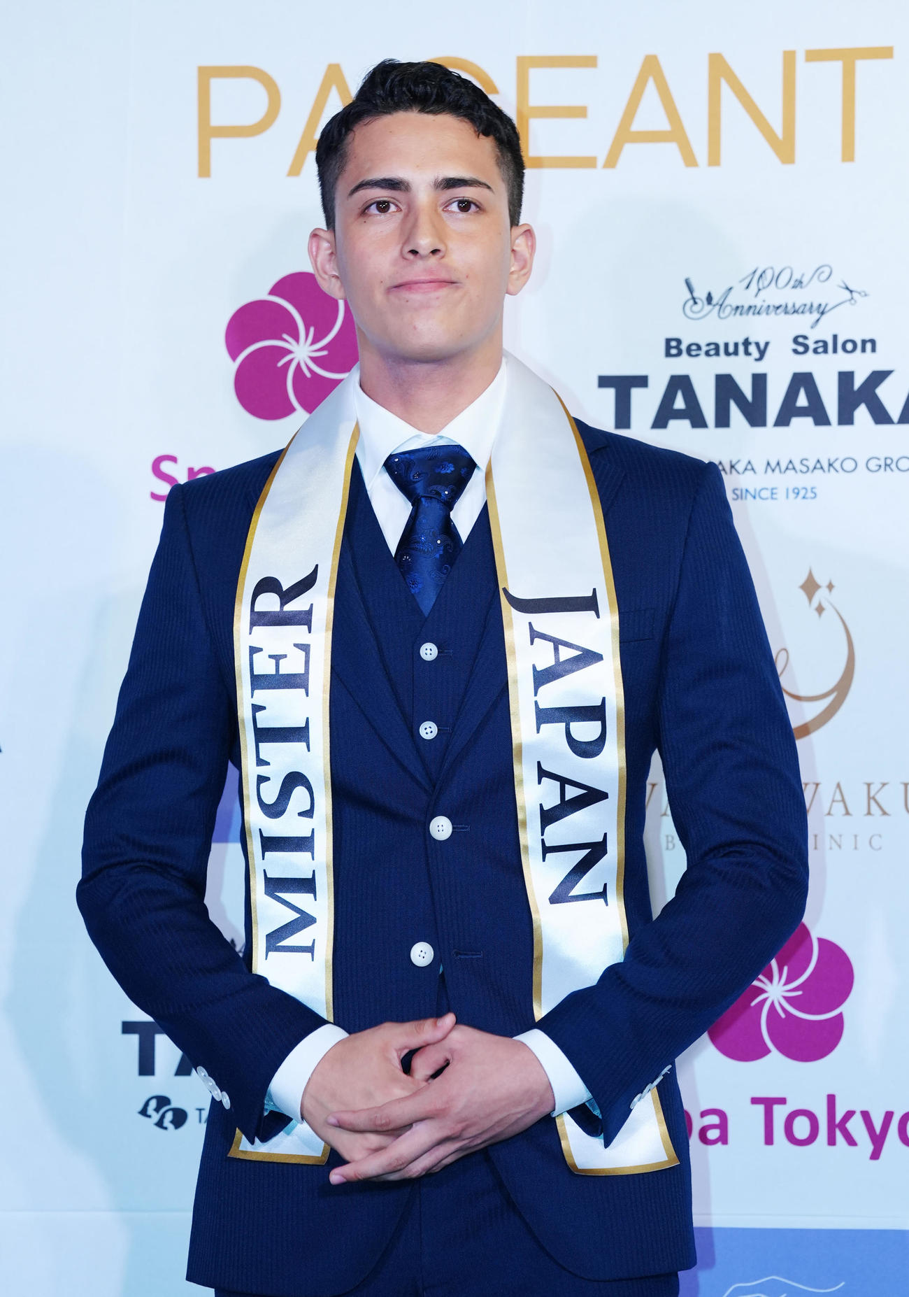 「2025ミスター・ジャパン」日本大会でグランプリに輝いた広島県代表のエレメンティマルチェッロ侃さん（撮影・江口和貴）