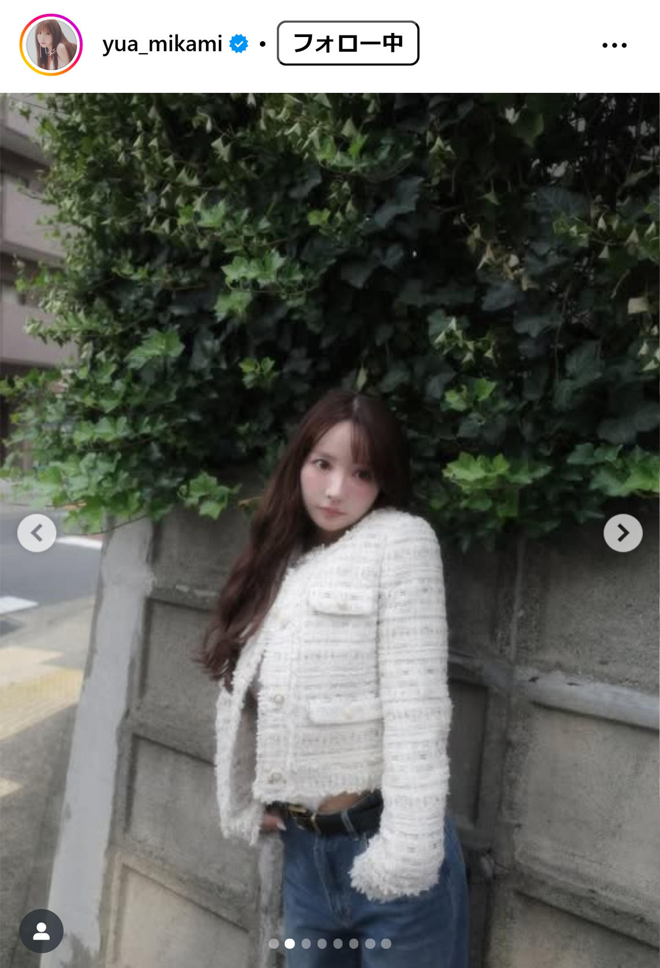 三上悠亜のインスタグラムから