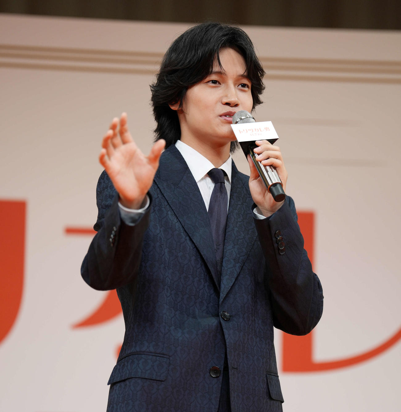 映画「トリツカレ男」プレミア上映会に登場し思いを語る佐野晶哉（撮影・小島史椰）