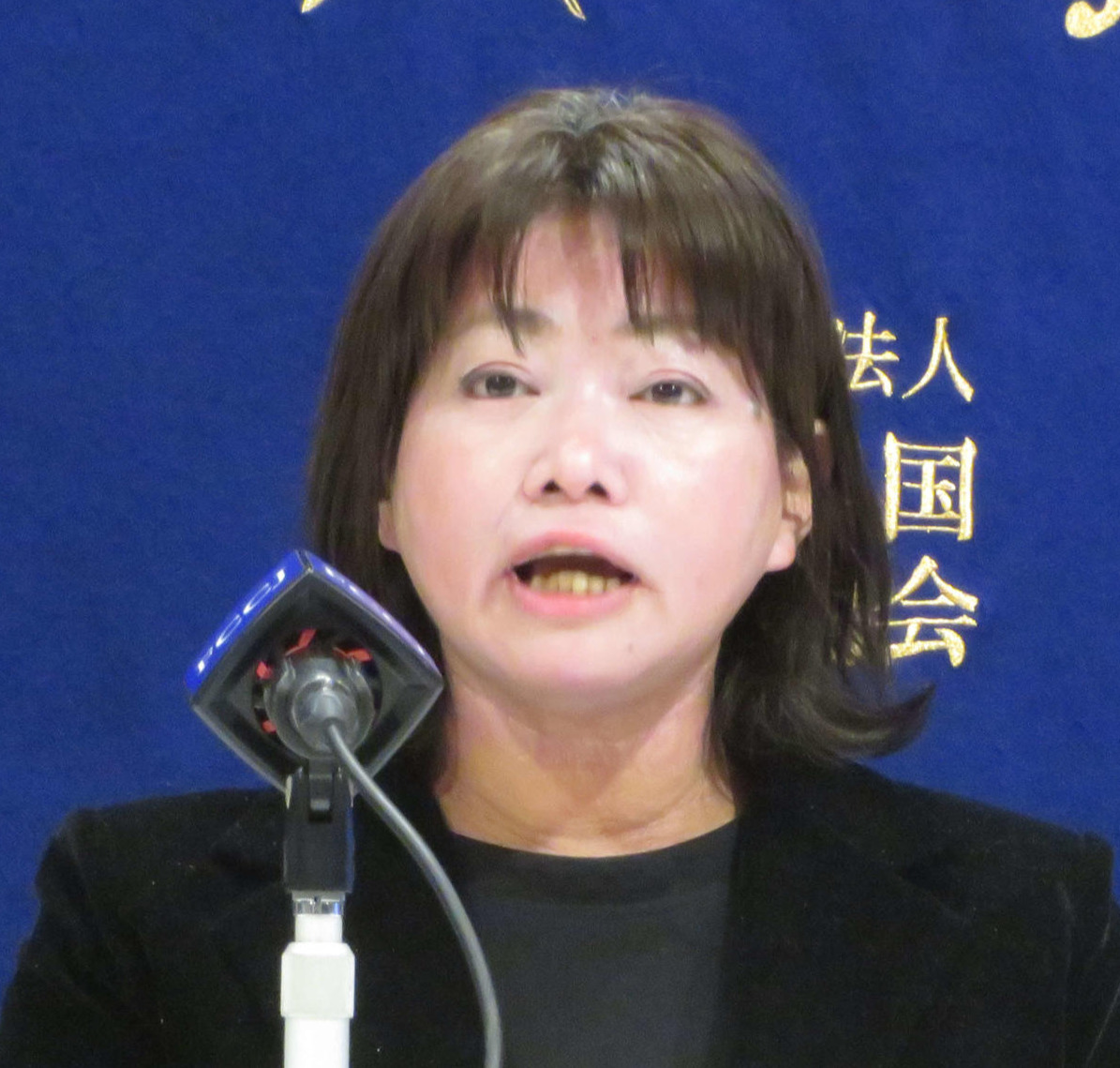 新井祥子氏（2020年12月撮影）
