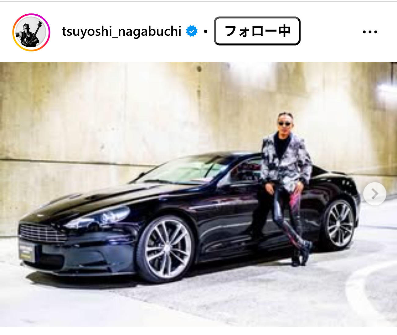 長渕剛のインスタグラムから