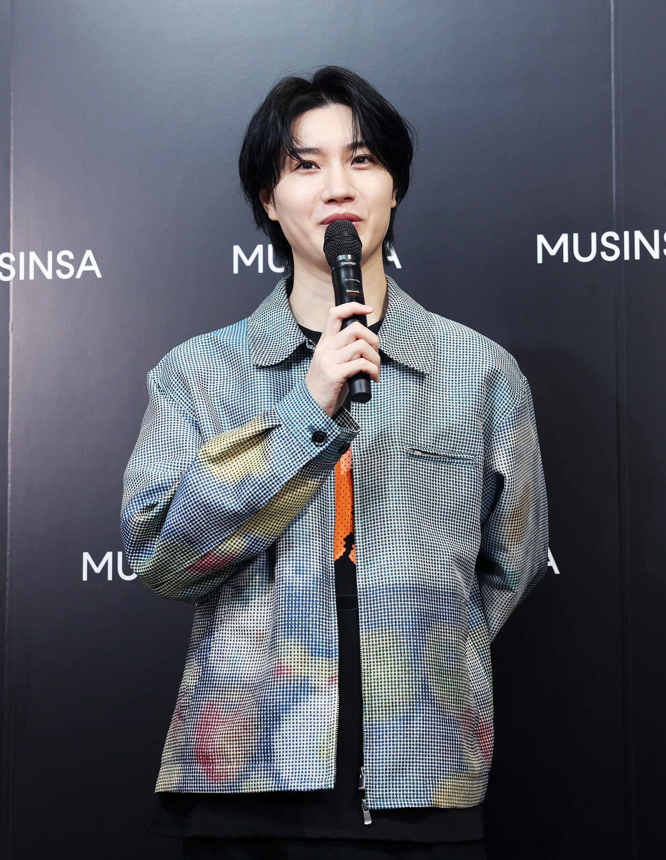 「MUSINSA TOKYO PUP－UP STORE 2025」オープニングイベントに臨む桜田通（撮影・鈴木正人）