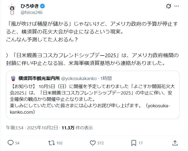 西村博之氏のＸから