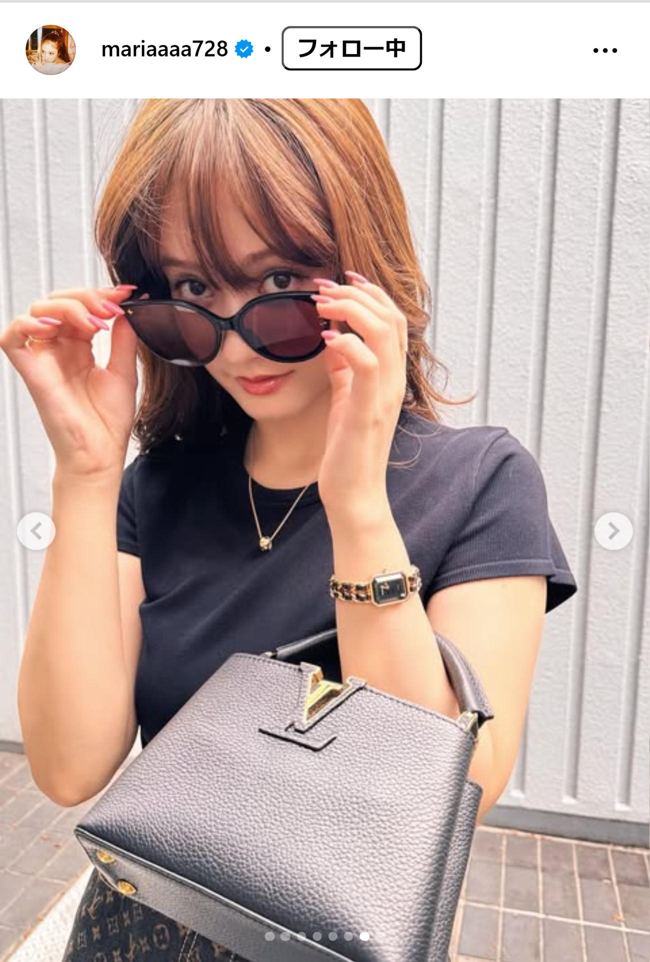 谷まりあのインスタグラムから