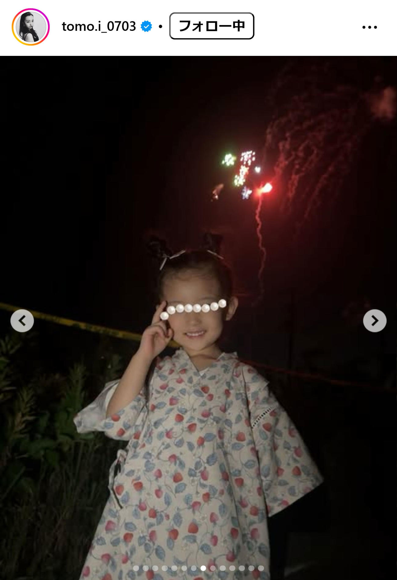 板野友美のインスタグラムから