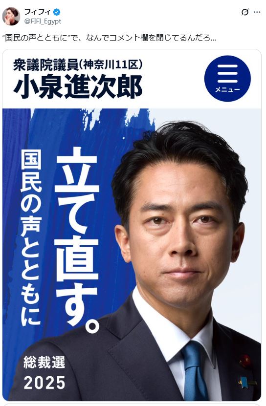 フィフィのXから