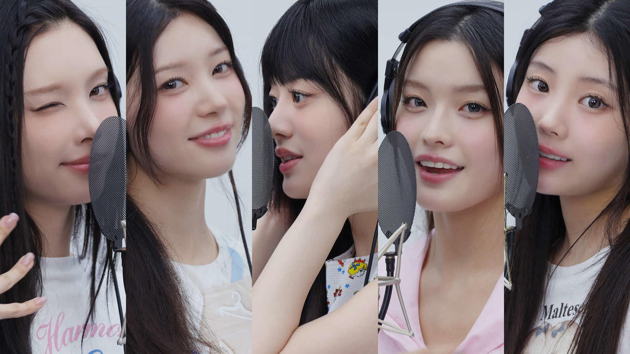 「THE FIRST TAKE」に初登場するILLIT。左からYUNAH、MOKA、MINJU、IROHA、WONHEE