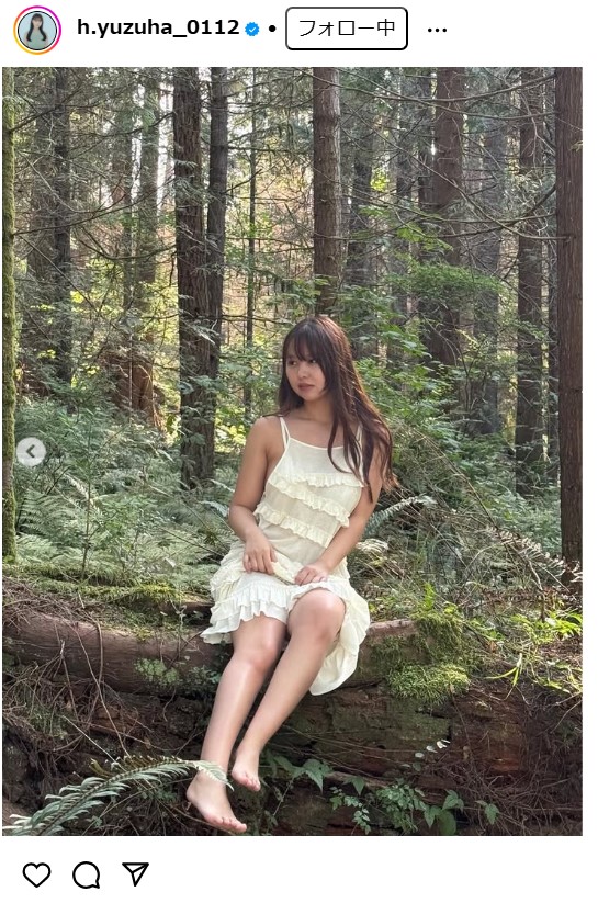 本郷柚巴のインスタグラムから