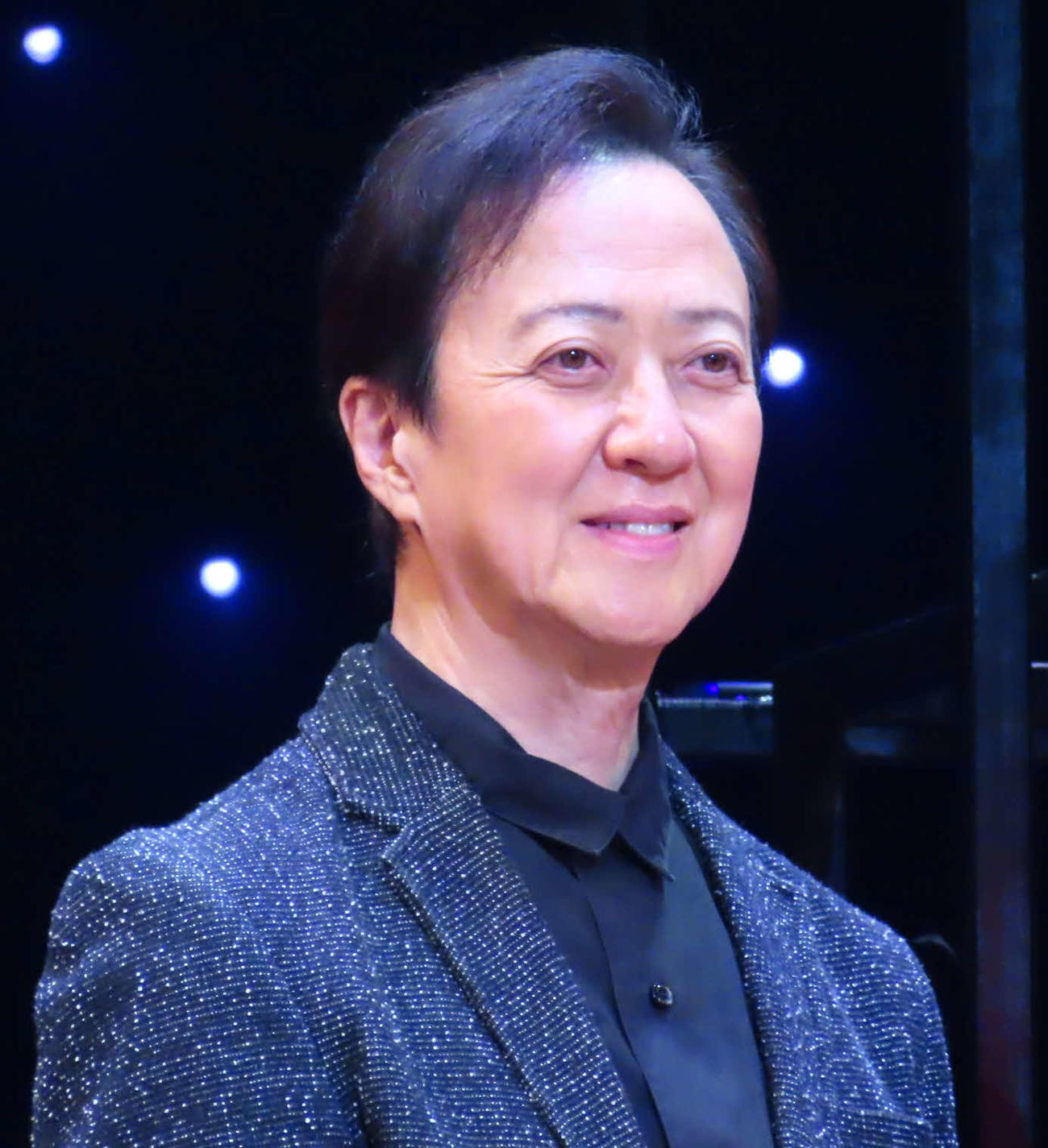 舞台「星列車で行こう」初日前記者会見に出席した坂東玉三郎