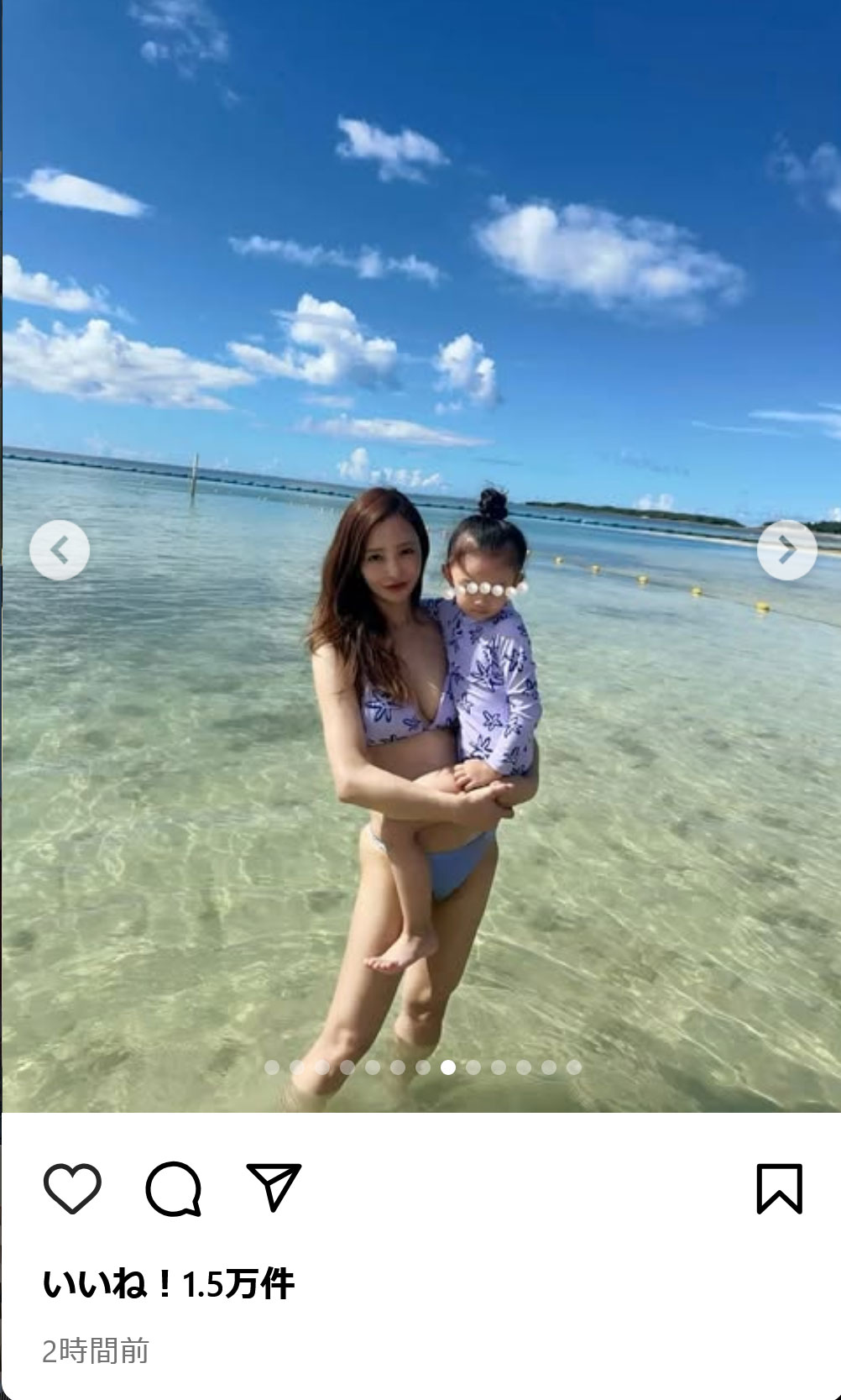 板野友美のインスタグラムから