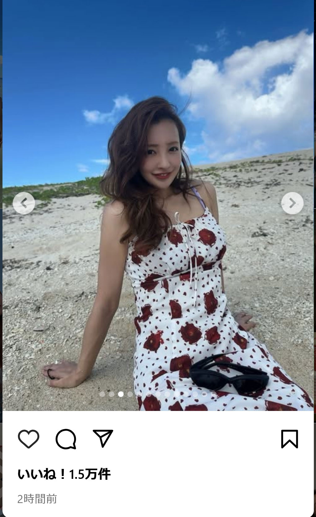 板野友美のインスタグラムから