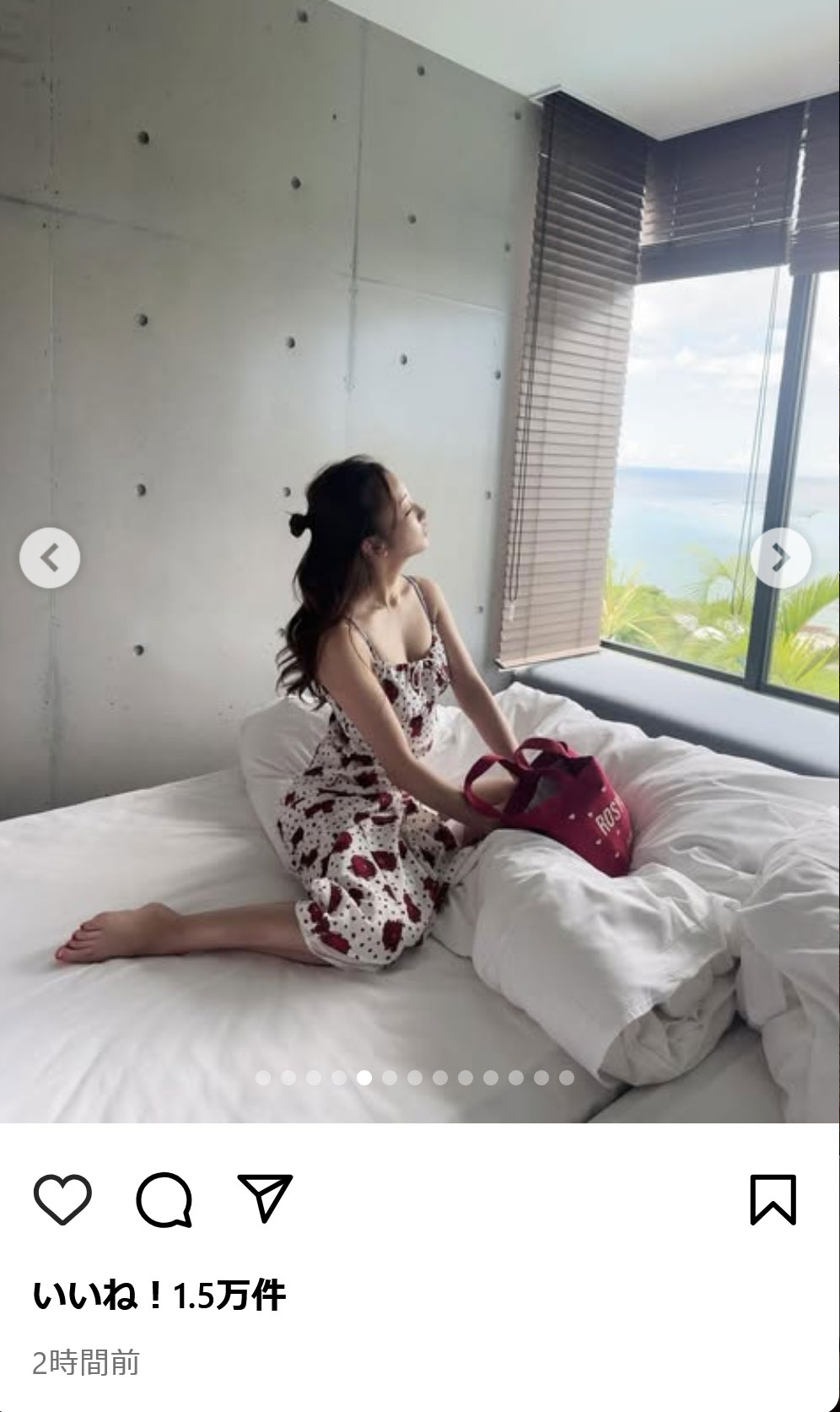 板野友美のインスタグラムから