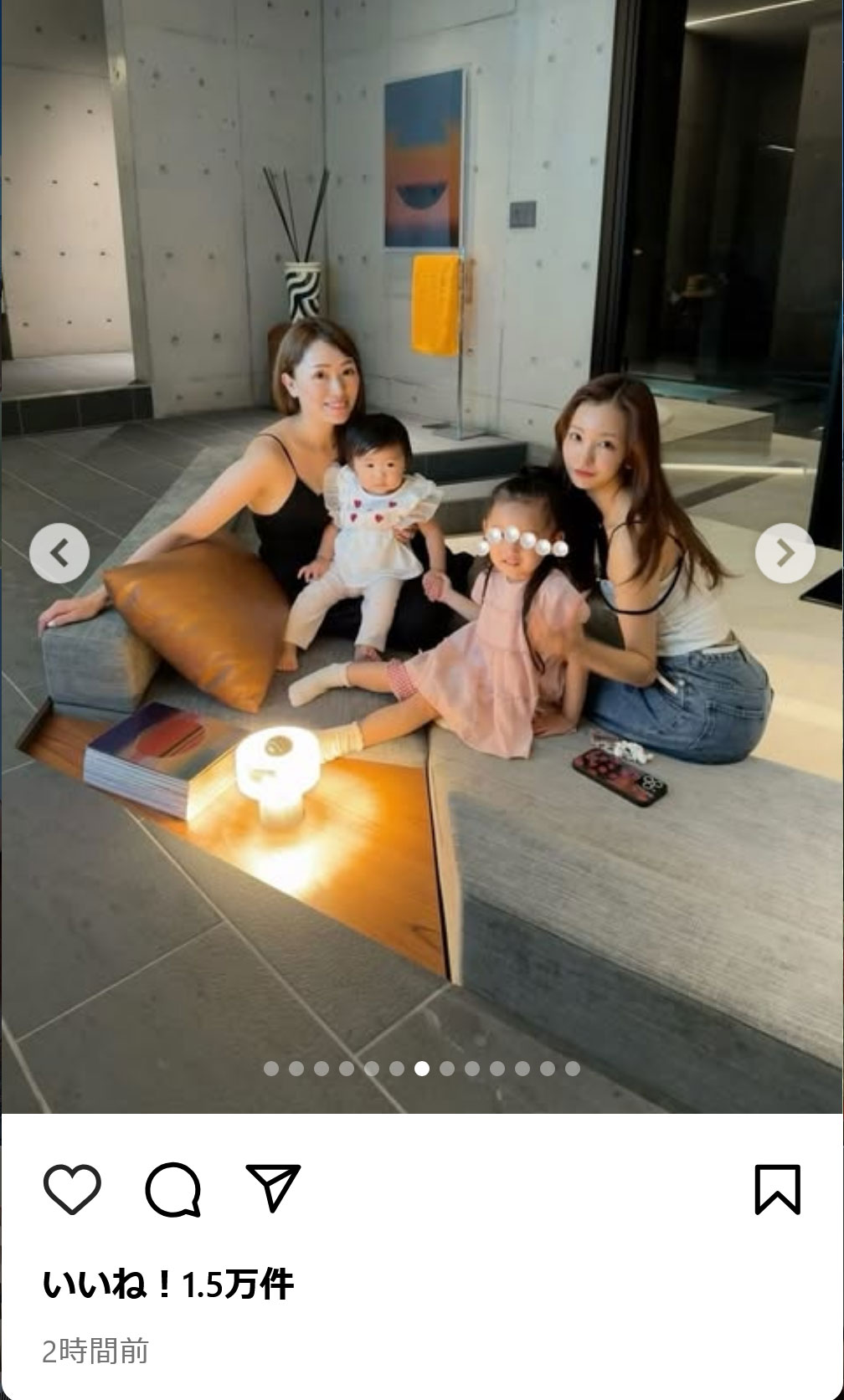 板野友美のインスタグラムから