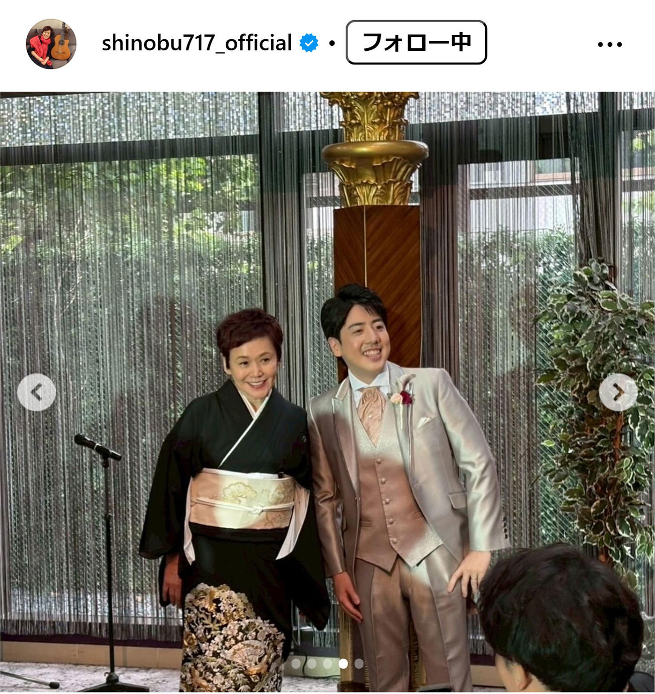 大竹しのぶのインスタグラムから