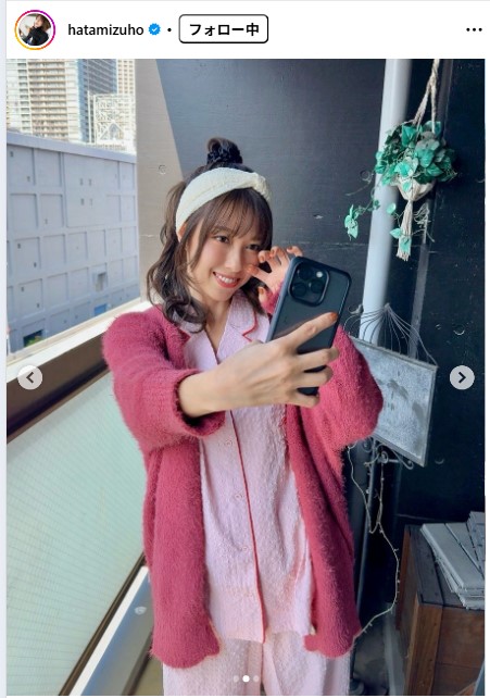 秦瑞穂のインスタグラムから