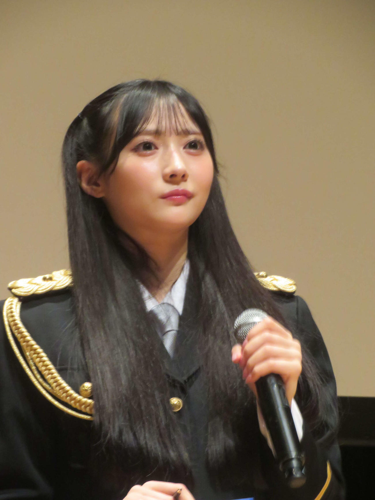 渋谷警察署主催イベント　全国地域安全運動「渋谷区民のつどい」に出席したRain Tree佐藤莉華（撮影・川田和博）