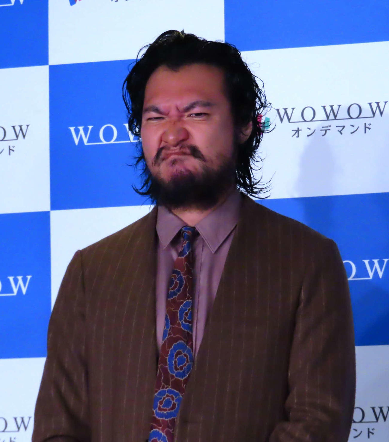 WOWOW連続ドラマW「1972　渚の螢火」完成報告会に登壇した青木崇高