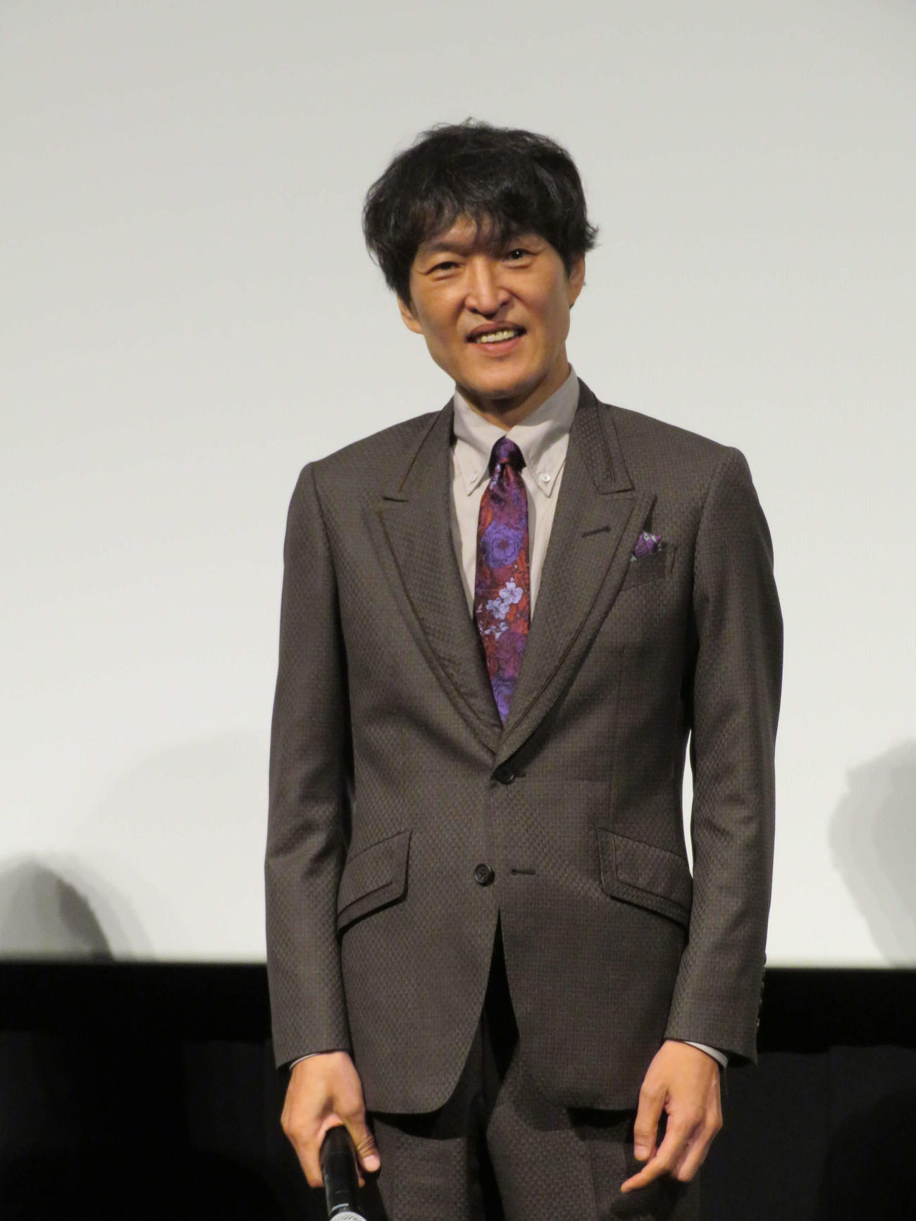 映画「次元を超える」完成披露試写会に登壇した千原ジュニア（撮影・村上幸将）
