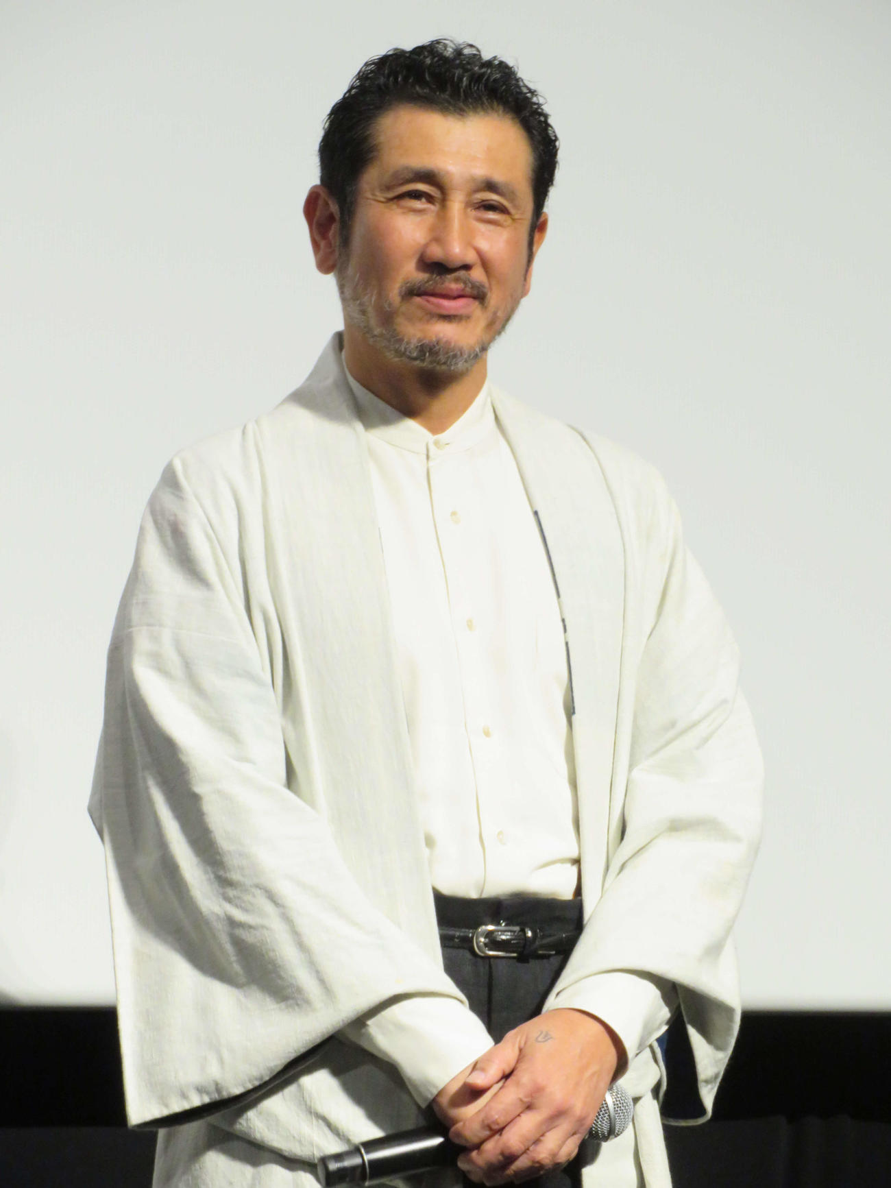 映画「次元を超える」完成披露試写会に登壇した渋川清彦（撮影・村上幸将）