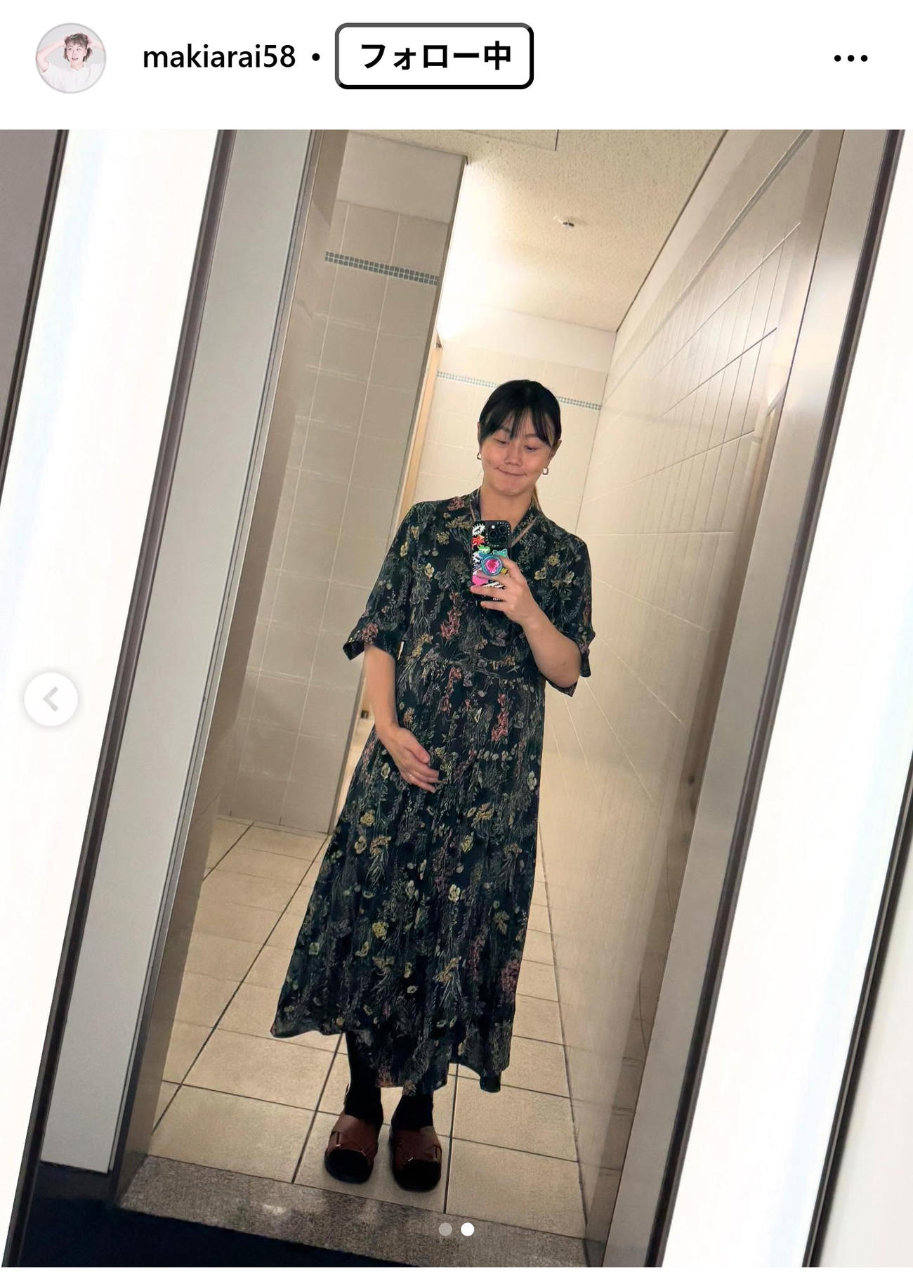 元TBSの新井麻希アナが第2子妊娠を報告（新井麻希アナのインスタグラムから）