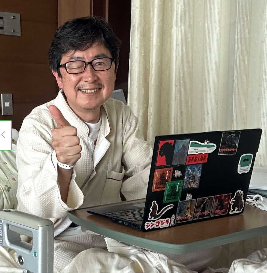 帯状疱疹での緊急入院から6日に退院した笠井信輔