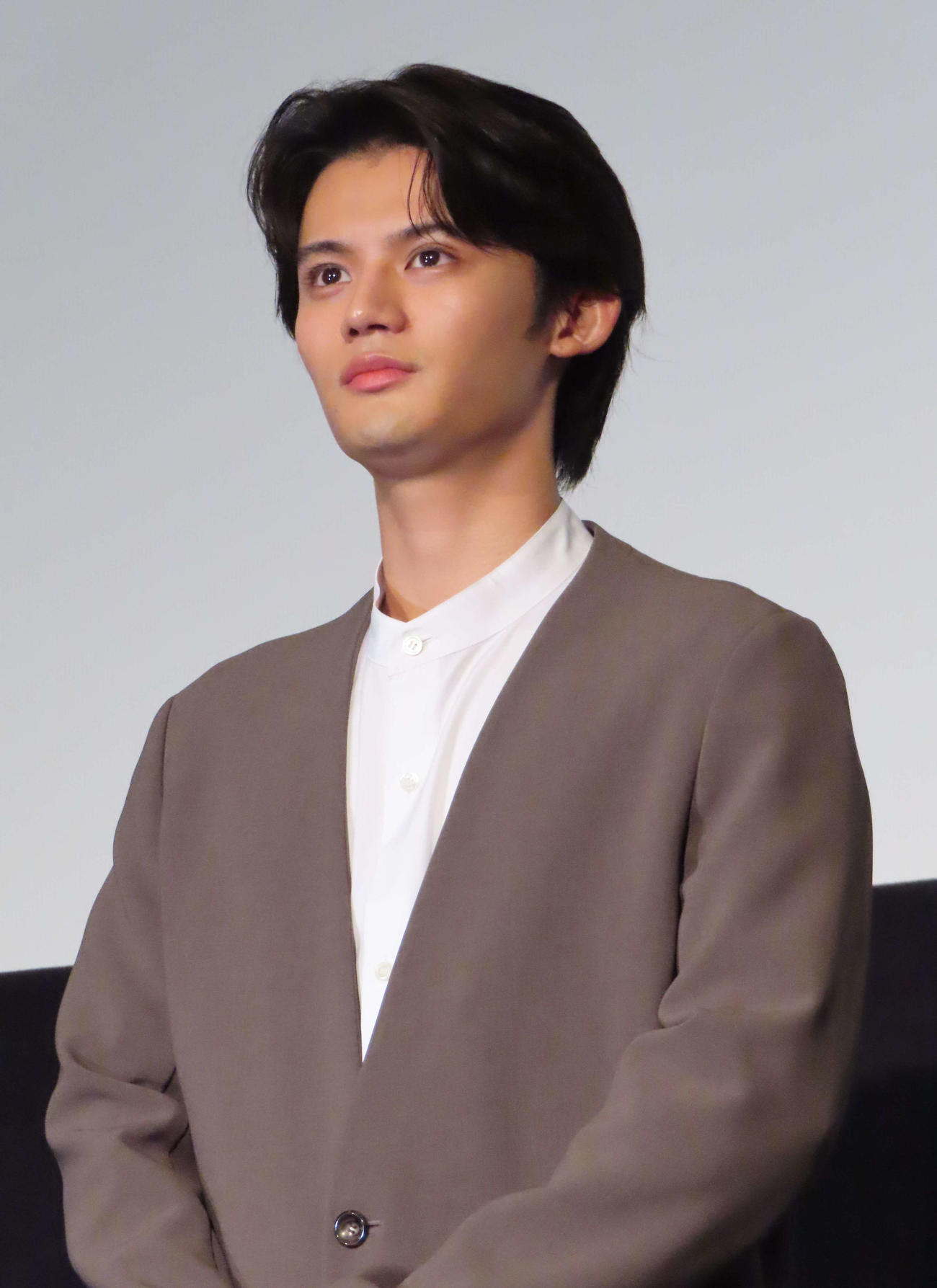 映画「俺ではない炎上」の舞台あいさつに出席した藤原大祐