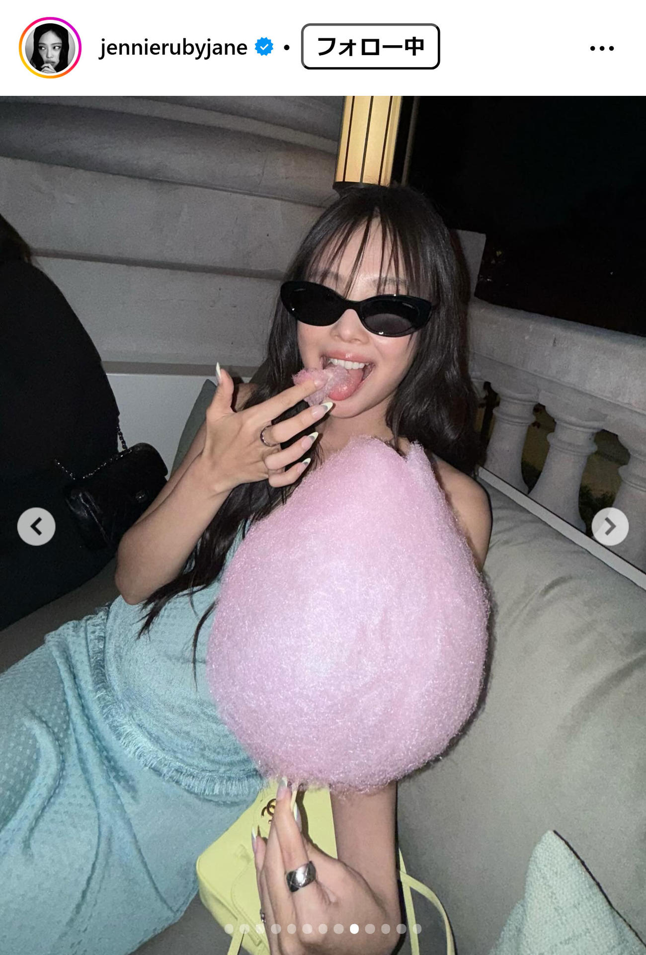JENNIEのインスタグラムから