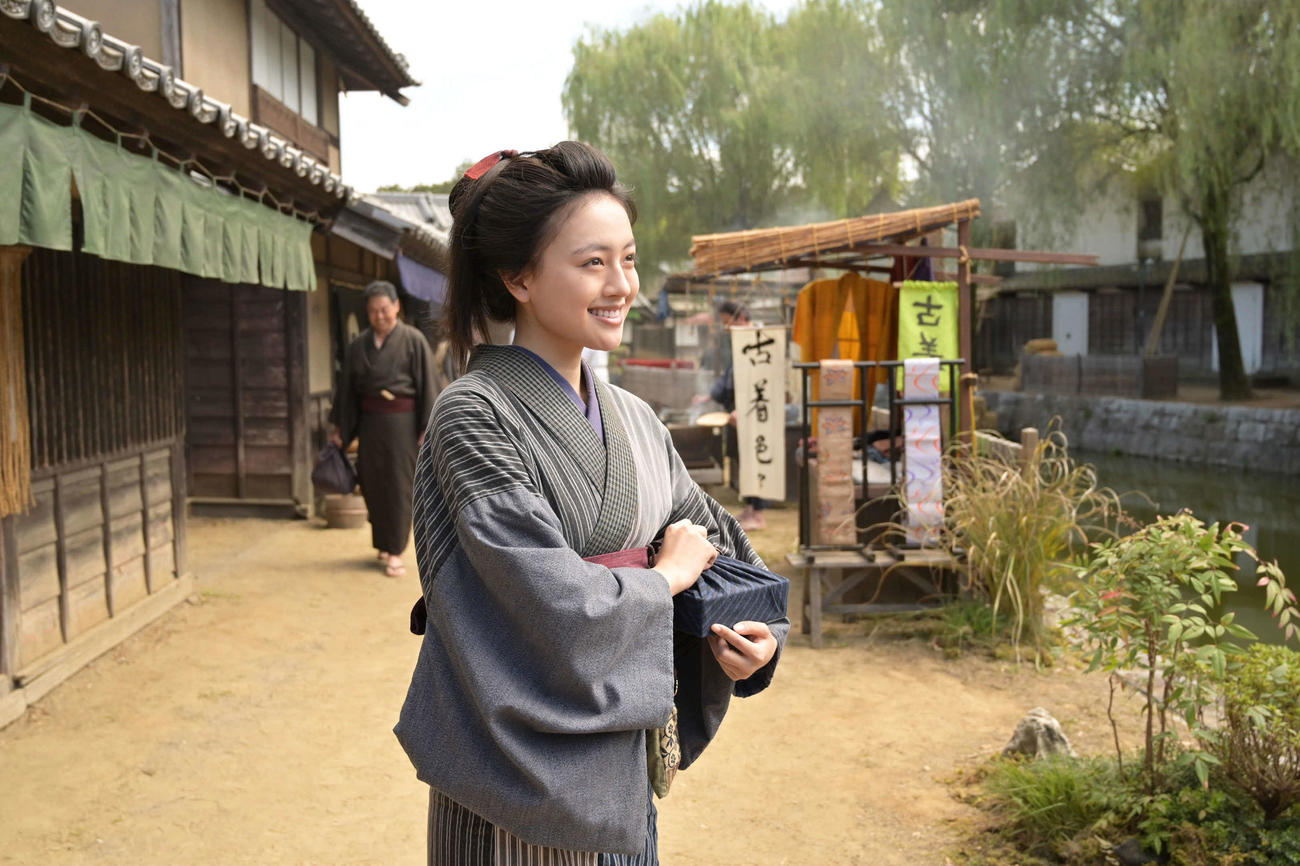 朝ドラ「風、香る」のクランクインを発表したヒロインの1人、上坂樹里（C）NHK