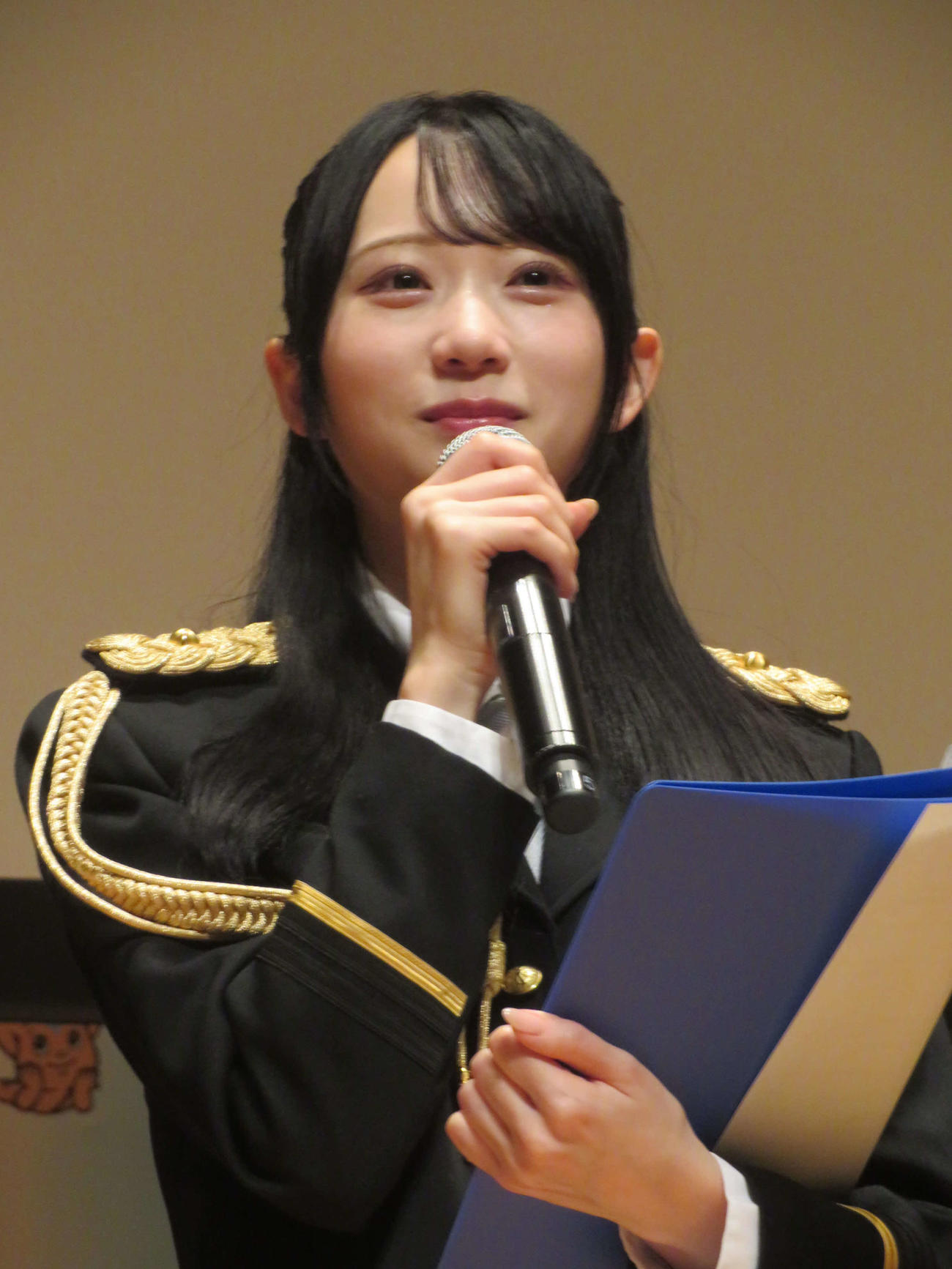 渋谷警察署主催イベント　全国地域安全運動「渋谷区民のつどい」に出席したRain Tree橋本真希（撮影・川田和博）