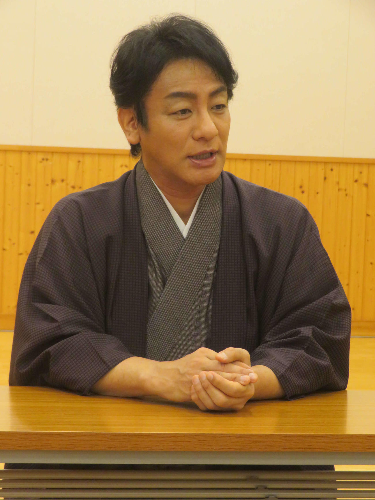11月歌舞伎座　松竹創業百三十周年「吉例顔見世大歌舞伎」取材会に出席した片岡愛之助（撮影・川田和博）