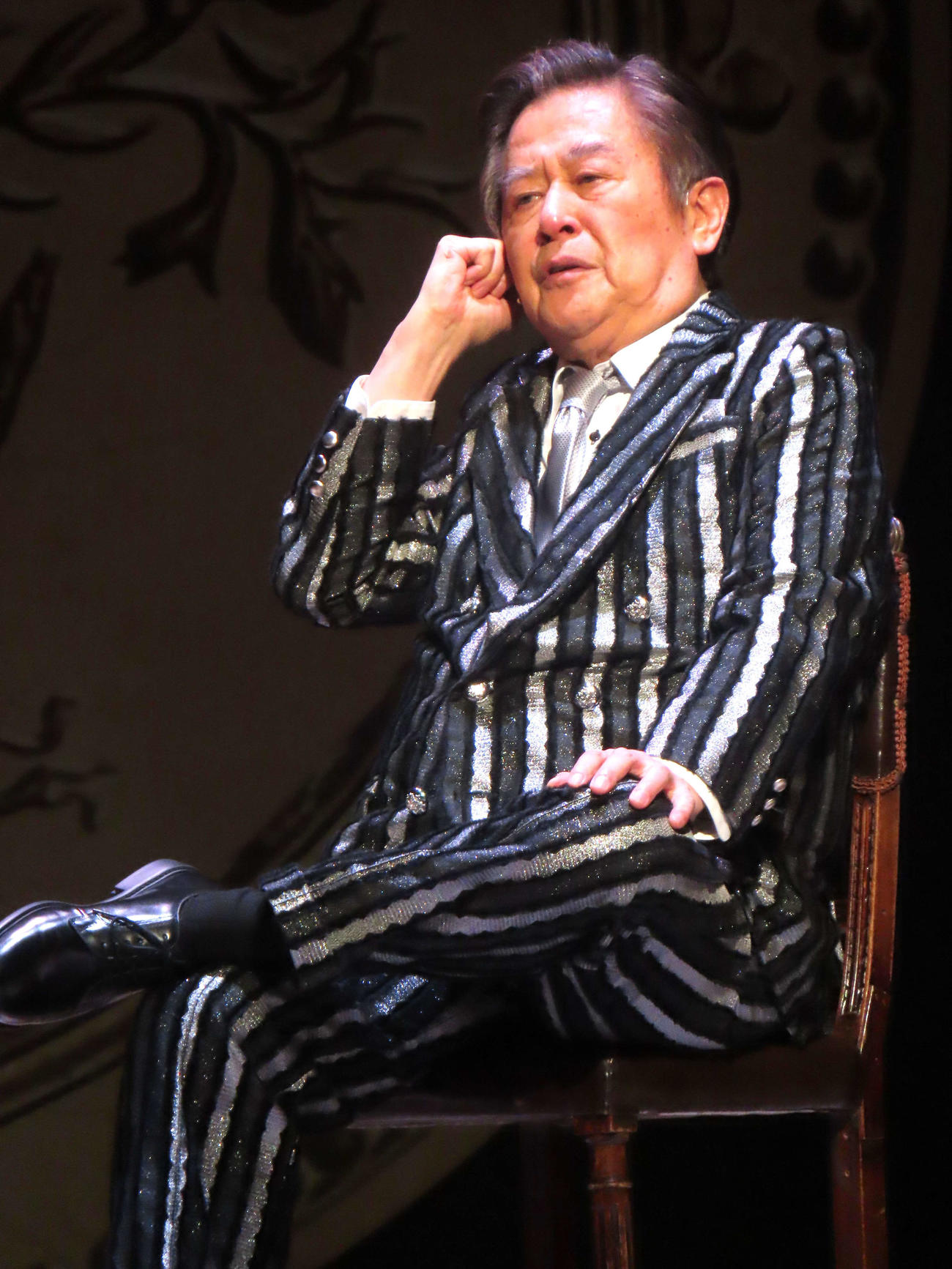 舞台「『大誘拐』～四人で大スペクタクル～」ゲネプロに出演した風間杜夫