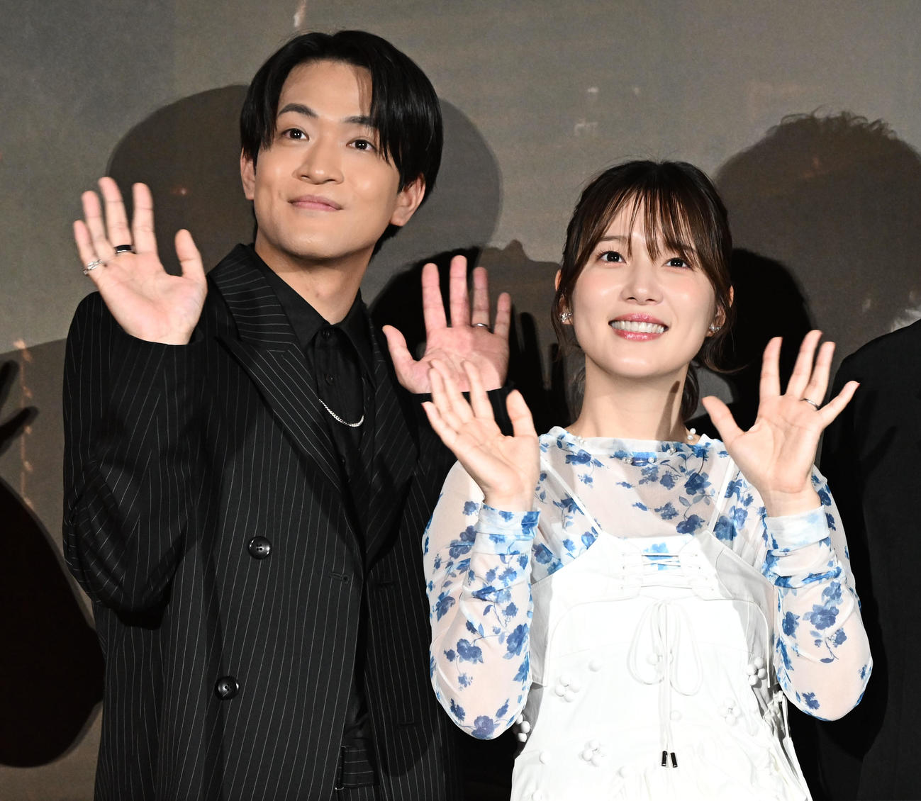 映画「トロン：アレス」日本公開イベントに登場した石川界人（左）と内田真礼（撮影・千葉一成）