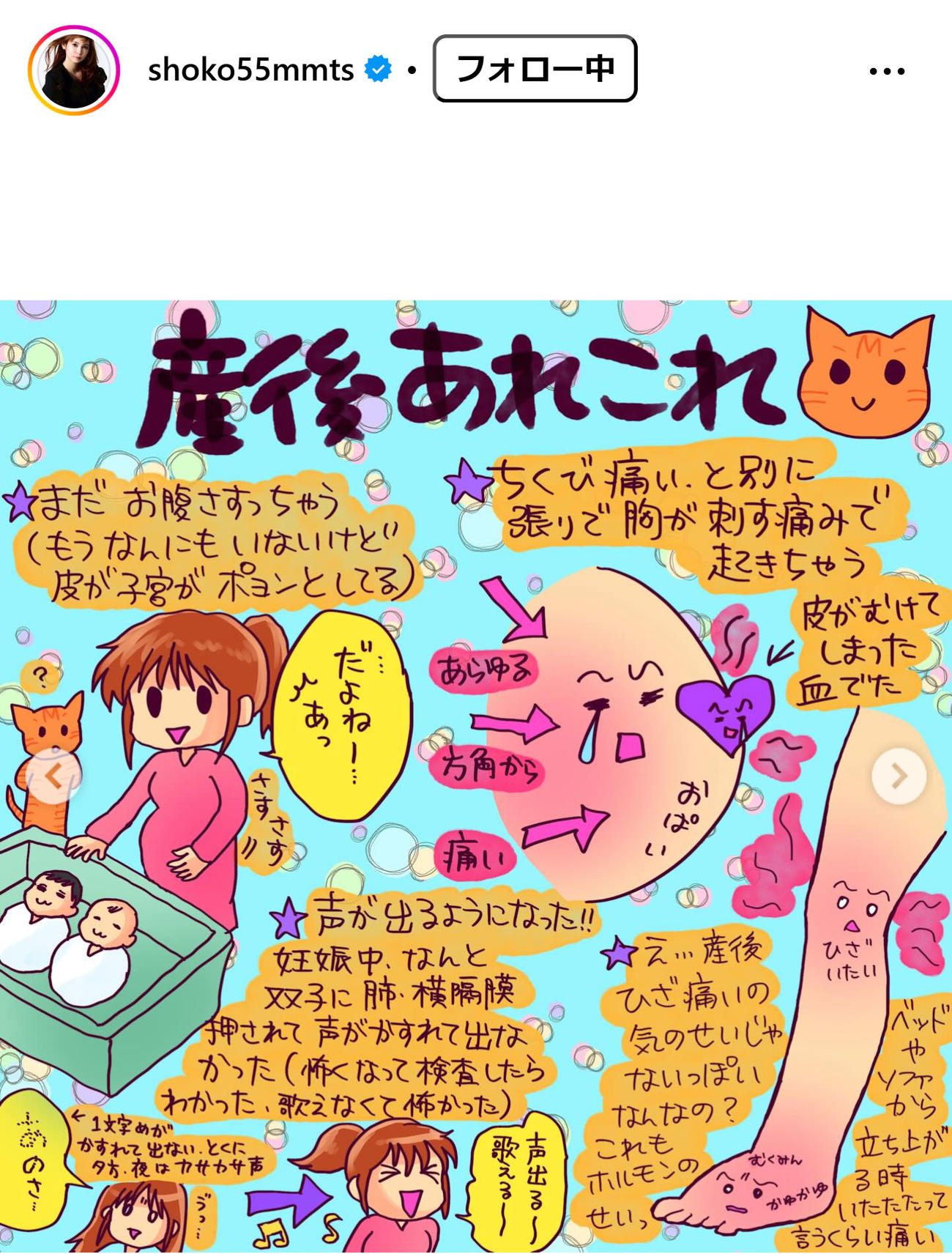 中川翔子のインスタグラムから